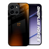 Orange Black Fusion OnePlus Nord 6 Glass Back Cover Online
