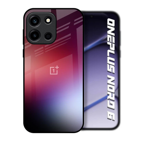 Gaussian Red OnePlus Nord 6 Glass Back Cover Online