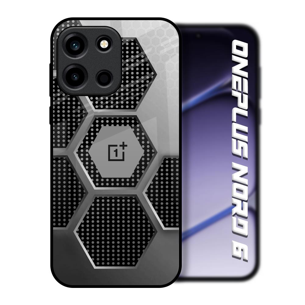 Hexagon Style OnePlus Nord 6 Glass Back Cover Online