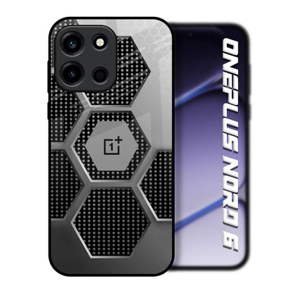 Hexagon Style OnePlus Nord 6 Glass Back Cover Online