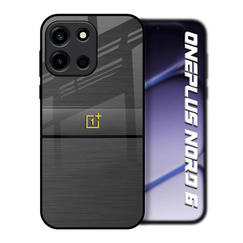 Grey Metallic Glass OnePlus Nord 6 Glass Back Cover Online