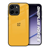 Fluorescent Yellow OnePlus Nord 6 Glass Back Cover Online