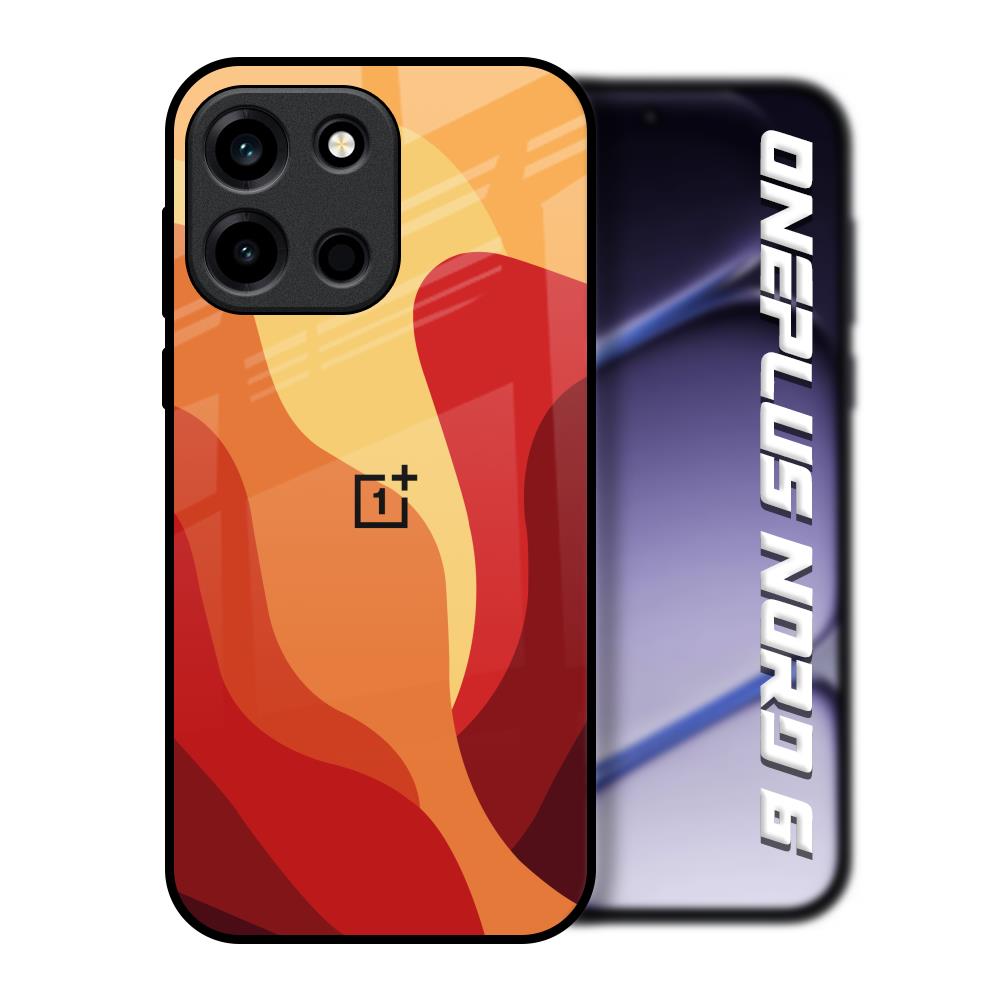 Magma Color Pattern OnePlus Nord 6 Glass Back Cover Online