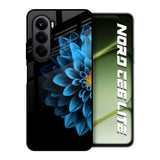 Half Blue Flower OnePlus Nord CE6 lite Glass Back Cover Online