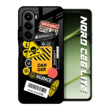 Danger Signs OnePlus Nord CE6 lite Glass Back Cover Online
