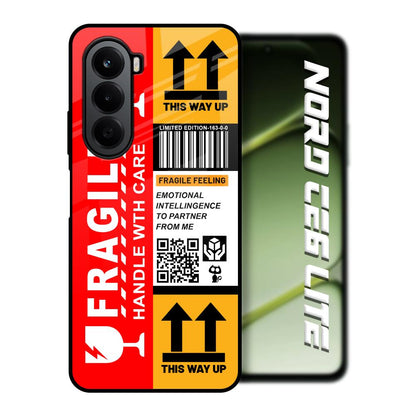 Handle With Care OnePlus Nord CE6 lite Glass Back Cover Online