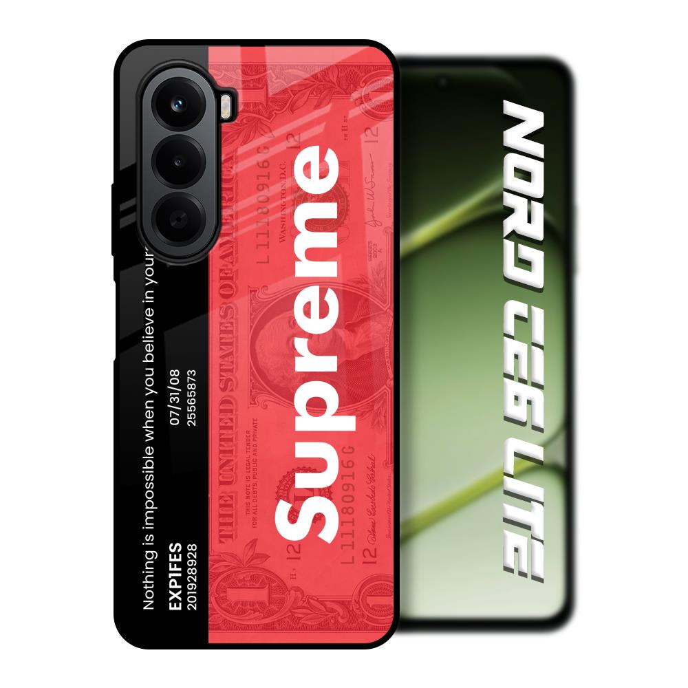 Supreme Ticket OnePlus Nord CE6 lite Glass Back Cover Online