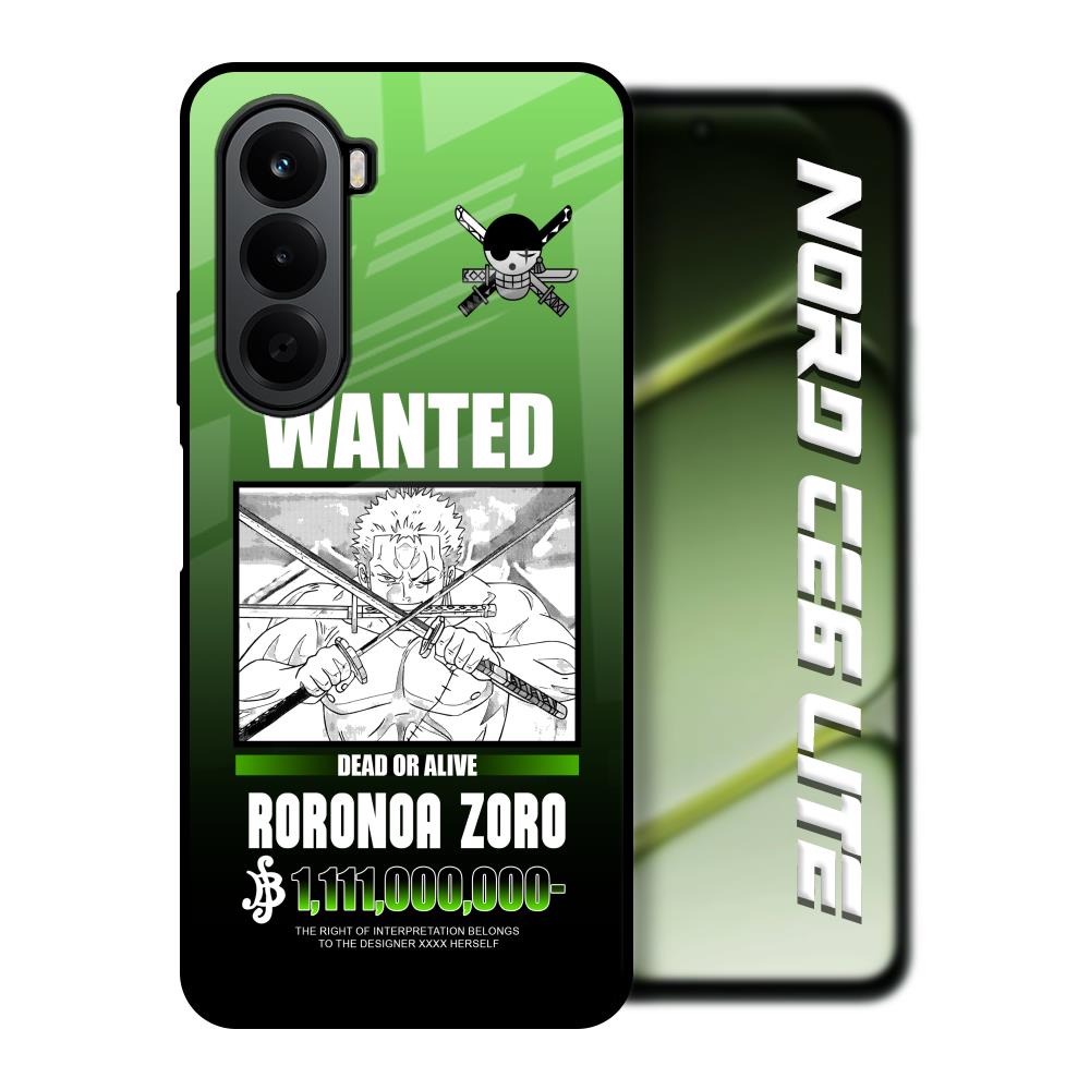 Zoro Wanted OnePlus Nord CE6 lite Glass Back Cover Online