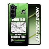 Zoro Wanted OnePlus Nord CE6 lite Glass Back Cover Online