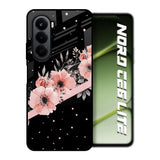 Floral Black Band OnePlus Nord CE6 lite Glass Back Cover Online
