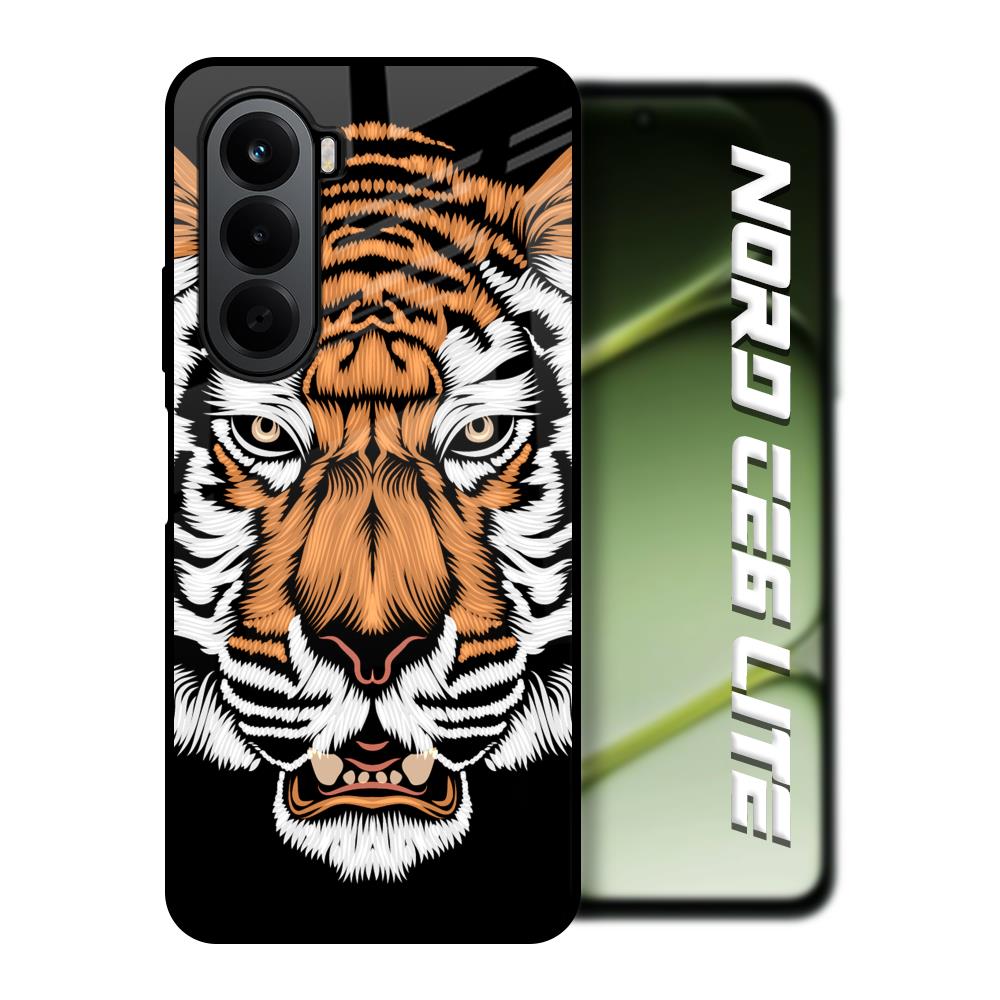 Angry Tiger OnePlus Nord CE6 lite Glass Back Cover Online