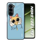Adorable Cute Kitty OnePlus Nord CE6 lite Glass Back Cover Online