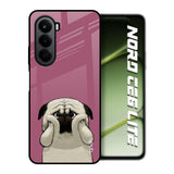 Funny Pug Face OnePlus Nord CE6 lite Glass Back Cover Online