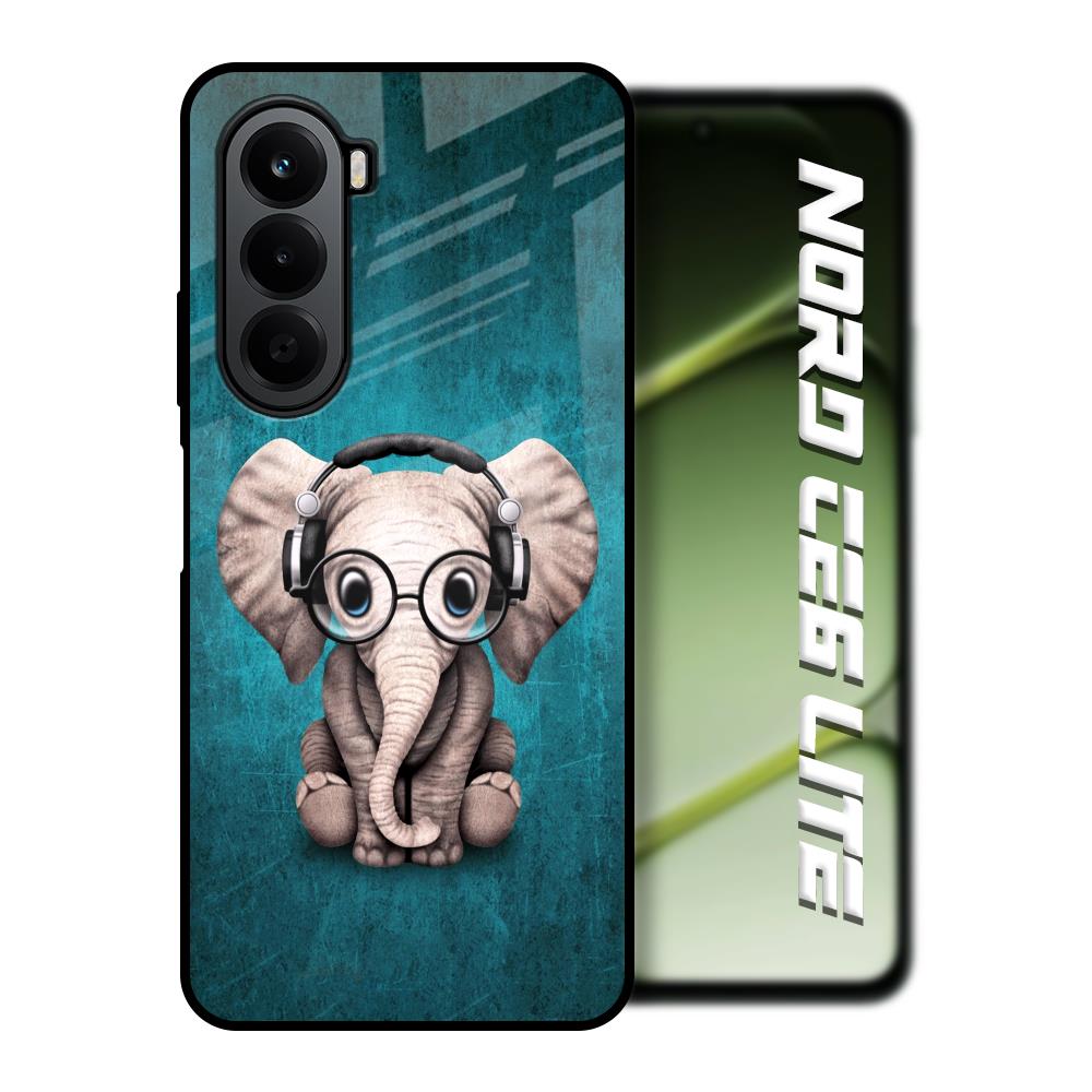 Adorable Baby Elephant OnePlus Nord CE6 lite Glass Back Cover Online