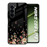Floating Floral Print OnePlus Nord CE6 lite Glass Back Cover Online