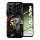 Aggressive Lion OnePlus Nord CE6 lite Glass Back Cover Online