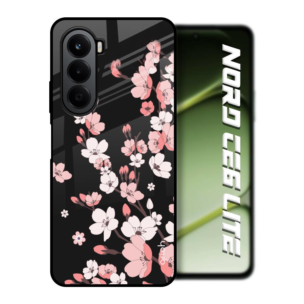 Black Cherry Blossom OnePlus Nord CE6 lite Glass Back Cover Online