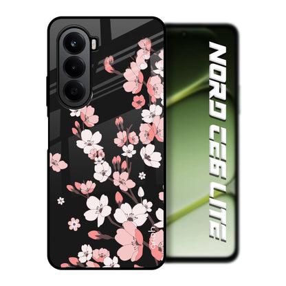 Black Cherry Blossom OnePlus Nord CE6 lite Glass Back Cover Online