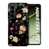 Black Spring Floral OnePlus Nord CE6 lite Glass Back Cover Online