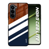 Bold Stripes OnePlus Nord CE6 lite Glass Back Cover Online