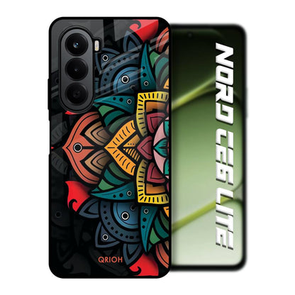 Retro Gorgeous Flower OnePlus Nord CE6 lite Glass Back Cover Online