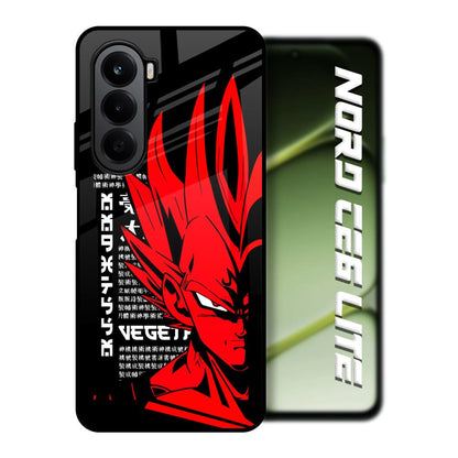 Red Vegeta OnePlus Nord CE6 lite Glass Back Cover Online