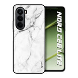 Modern White Marble OnePlus Nord CE6 lite Glass Back Cover Online