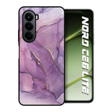 Purple Gold Marble OnePlus Nord CE6 lite Glass Back Cover Online
