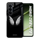 White Angel Wings OnePlus Nord CE6 lite Glass Back Cover Online
