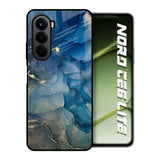 Blue Cool Marble OnePlus Nord CE6 lite Glass Back Cover Online