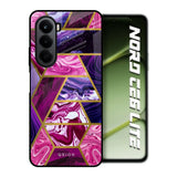 Electroplated Geometric Marble OnePlus Nord CE6 lite Glass Back Cover Online