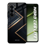 Sleek Golden & Navy OnePlus Nord CE6 lite Glass Back Cover Online