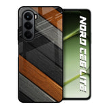 Tri Color Wood OnePlus Nord CE6 lite Glass Back Cover Online