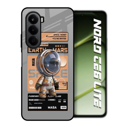 Space Ticket OnePlus Nord CE6 lite Glass Back Cover Online