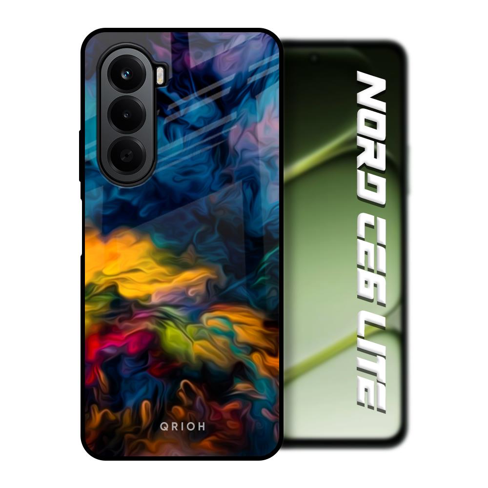 Multicolor Oil Painting OnePlus Nord CE6 lite Glass Back Cover Online