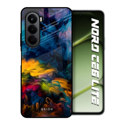 Multicolor Oil Painting OnePlus Nord CE6 lite Glass Back Cover Online