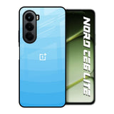 Wavy Blue Pattern OnePlus Nord CE6 lite Glass Back Cover Online