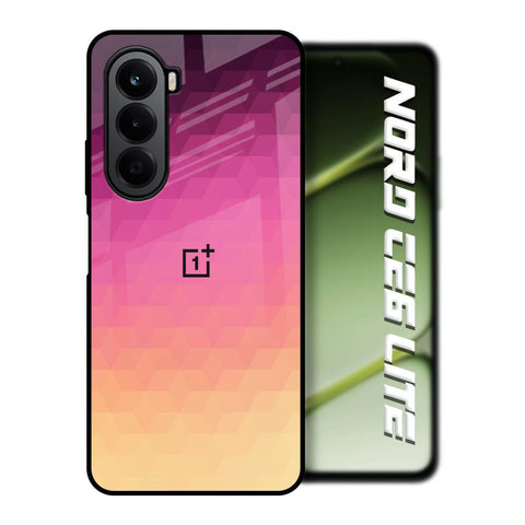 Geometric Pink Diamond OnePlus Nord CE6 lite Glass Back Cover Online