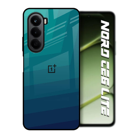 Green Triangle Pattern OnePlus Nord CE6 lite Glass Back Cover Online