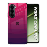 Wavy Pink Pattern OnePlus Nord CE6 lite Glass Back Cover Online