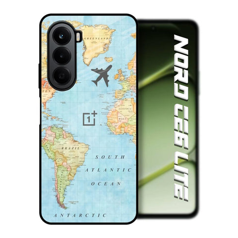 Fly Around The World OnePlus Nord CE6 lite Glass Back Cover Online