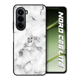 Satin White Marble OnePlus Nord CE6 lite Glass Back Cover Online