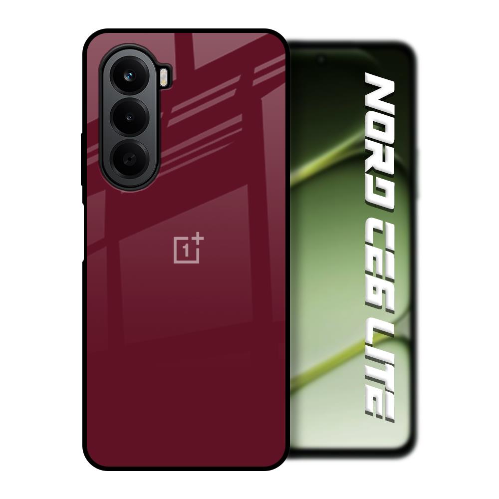 Classic Burgundy OnePlus Nord CE6 lite Glass Back Cover Online