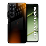 Orange Black Fusion OnePlus Nord CE6 lite Glass Back Cover Online