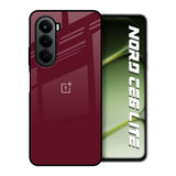 Classic Burgundy OnePlus Nord CE6 lite Glass Back Cover Online