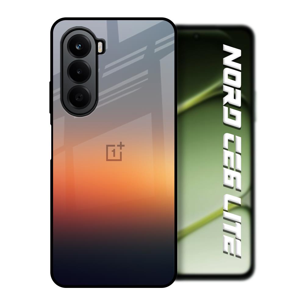 Aesthetic Orange OnePlus Nord CE6 lite Glass Back Cover Online