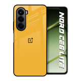 Fluorescent Yellow OnePlus Nord CE6 lite Glass Back Cover Online