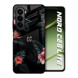 Tropical Art Flower OnePlus Nord CE6 lite Glass Back Cover Online