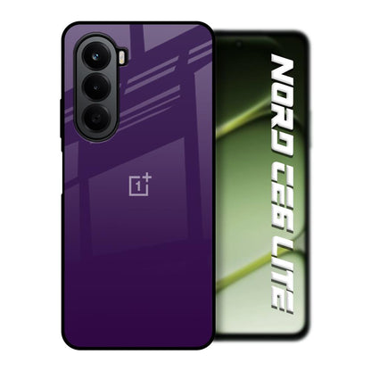 Dark Purple OnePlus Nord CE6 lite Glass Back Cover Online