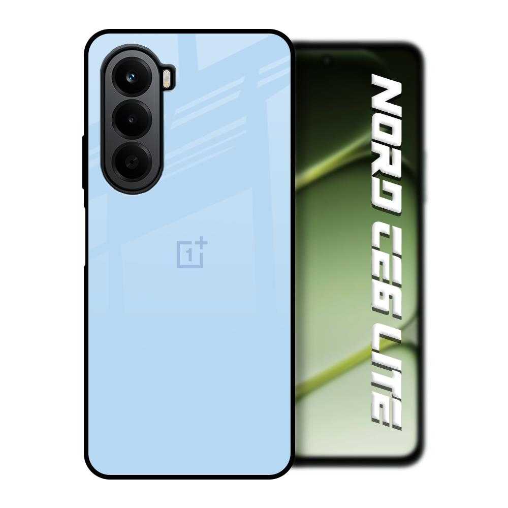Pastel Sky Blue OnePlus Nord CE6 lite Glass Back Cover Online